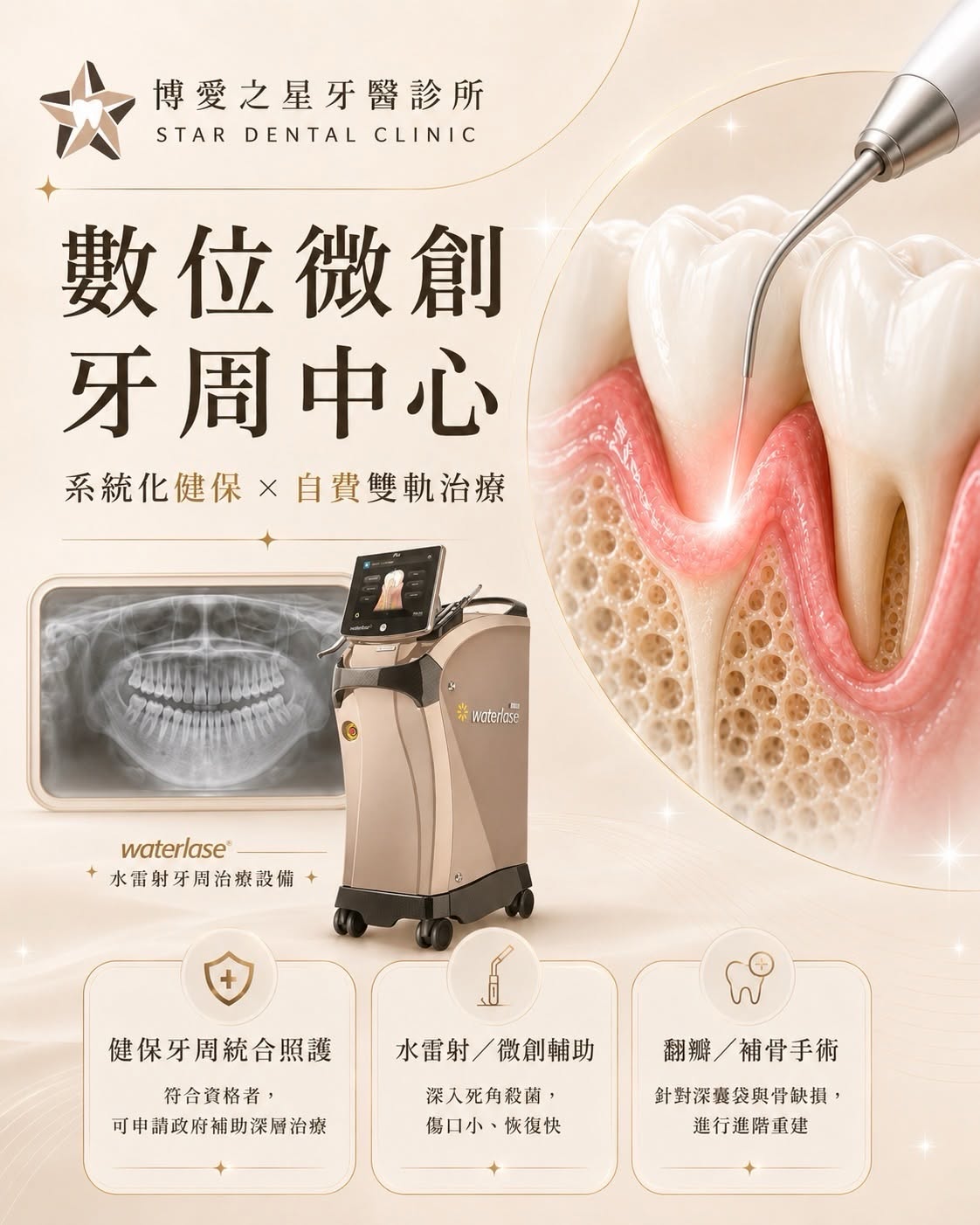 高雄牙醫推薦：博愛之星數位微創牙周中心